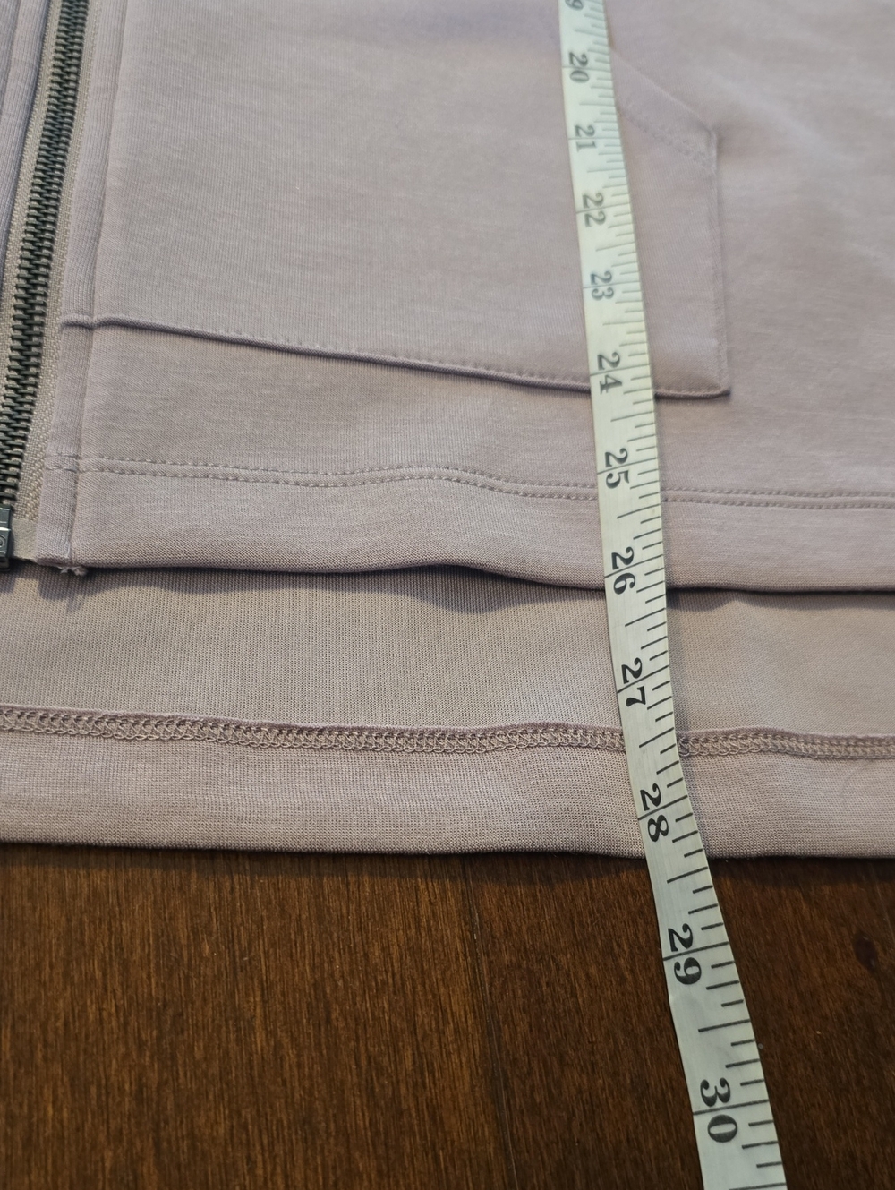 Cable & Gauge Yummy Studio Bi Level Lavender Zip-Front Hoodie Drawstring NEW M - Picture 9 of 11
